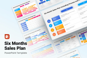 Six Months Sales Plan PowerPoint Template